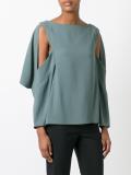 open sleeve blouse