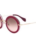 oversize round frame sunglasses