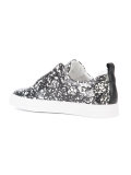 splatter print slip-on sneakers