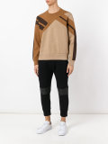 pannelled sweatshirt