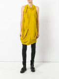 draped cowl neck dress