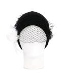 feathered veil beanie