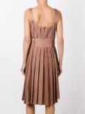 pleated asymmetric dress