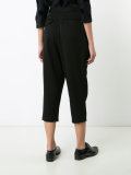 drop-crotch cropped trousers