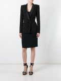 draped wrap front blazer