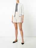 pleat detail shorts