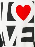 'love'印花套头衫