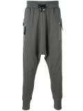 drop-crotch sweatpants