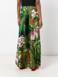 tropical print palazzo pants 