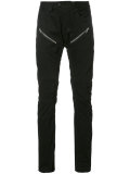 zipped detail skinny jeans