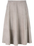 midi leather skirt 