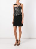 studded strap detail dress