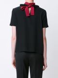 ruffled placket & collar shirt