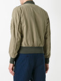 frayed cuffs bomber jacket