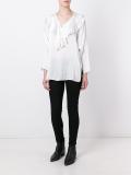 ruffled neck blouse 