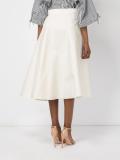 pleated midi skirt