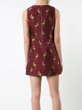 bird print mini dress 