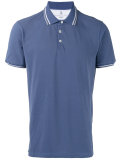 striped trim polo shirt 
