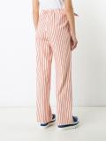 side knot striped trousers