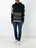 logo print hoodie