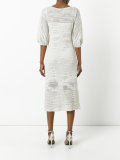 knitted V-neck dress 