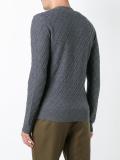 jacquard v neck cardigan