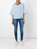 diagonal stripe knit top