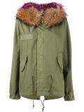 raccoon fur hood unlined parka