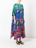 patterned maxi dress