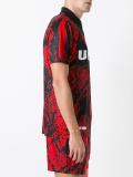 snakeskin print football top