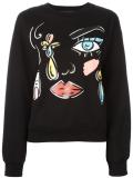 face print sweatshirt