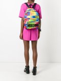 wavy print backpack