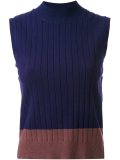 ribbed contrast tank