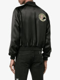 glitter embellished bomber jacket