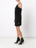 cut-off shoulders dress