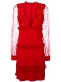sheer detail dress