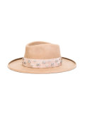 embellished felt hat 