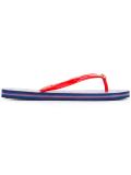heart print flip flops