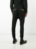 dropped crotch skinny trousers