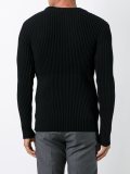 'Spatial' ribbed jumper