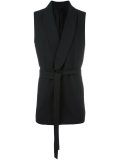 belted tailored waistcoat