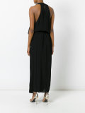 studded trim flared dress 