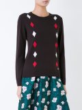 intarsia diamond jumper 