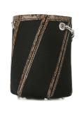 Hex striped bucket bag