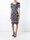 abstract print shortsleeved dress