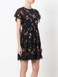 floral print sheer dress