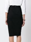 ruched pencil skirt