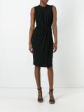 gathered shift dress