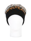 multiple pattern knit beanie