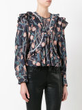 'Uster' ruffled top